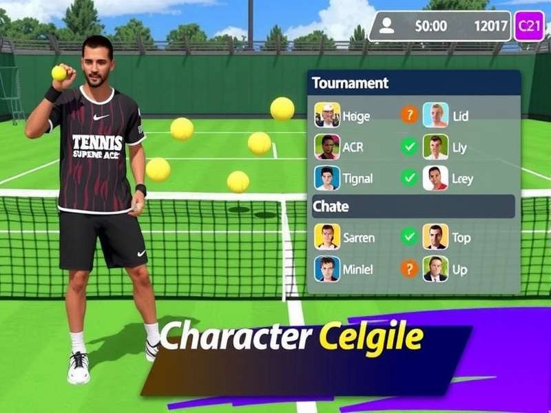 Tennis Supreme Ace Game Screenshot